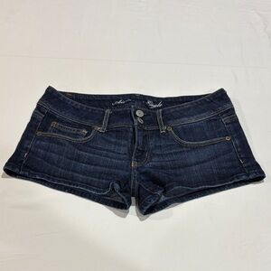 American Eagle Stretch Dark Blue Denim Women's Shorts Sz 6